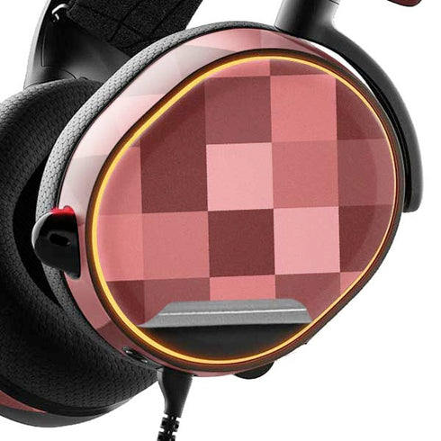 Autumn Red Geometric SteelSeries Arctis 3 Skin